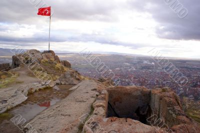On the top