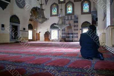 Man inside mosque