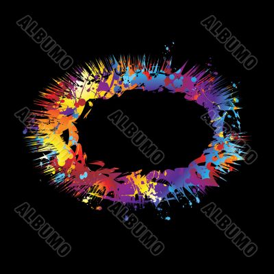 rainbow ink explode