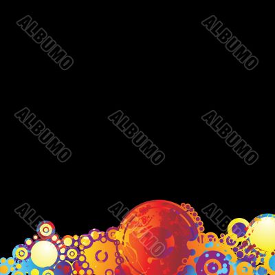 rainbow circle background
