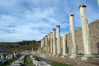 Sky and columns