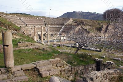 Theater and ruins in Bergama