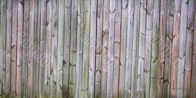 Wood fence