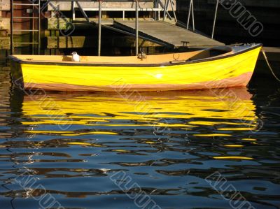 yellow boat