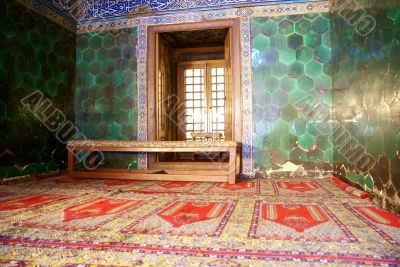 Window inside Green mosque