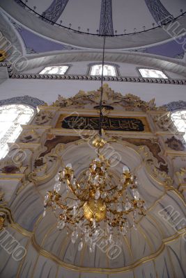 Lamp and mihrab
