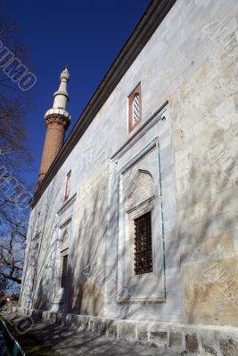 Wall and minaret
