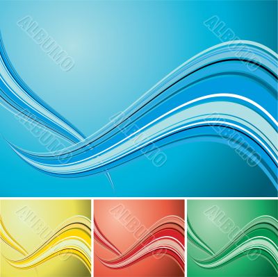 quad wave background