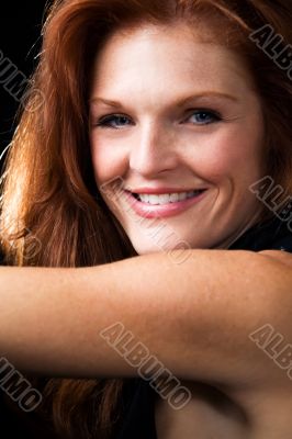 Close up of smiling woman