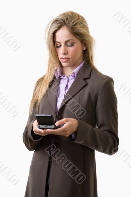 Woman texting