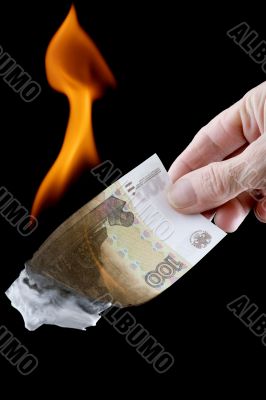 burning money
