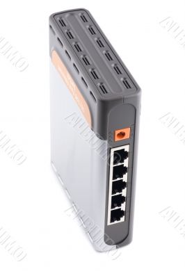 ethernet switch on white background