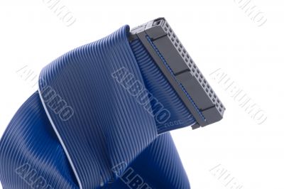 computer cable close up