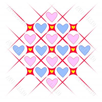 Abstract heart background