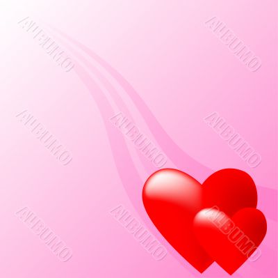 Abstract heart background