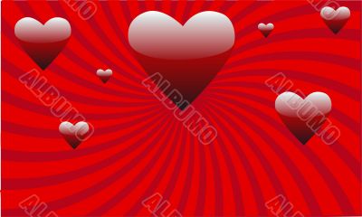 Abstract heart background