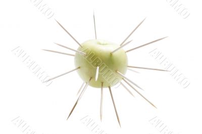 The isolated apple
