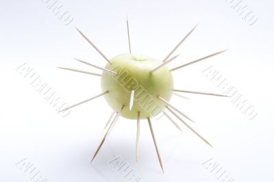 The isolated apple