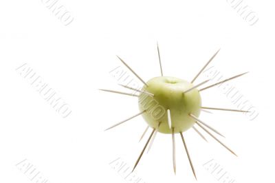 The isolated apple
