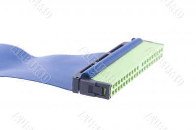 Blue computer cable
