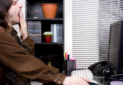 man in office