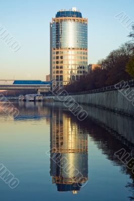 Skyscraper and the reflection