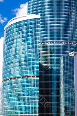 High blue skyscrapers