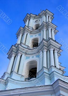 White church belfry