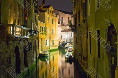 Venice at night