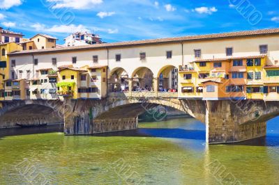 Ancient bridge Ponte vecchio