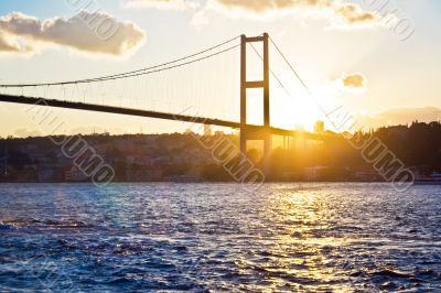 Bosphorus Bridge at sunset