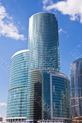high business skyscrapers