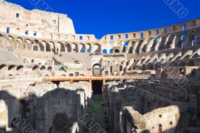 Ruins of Colosseum in Rome