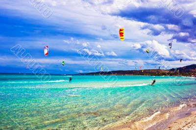 kitesurfing in Italy