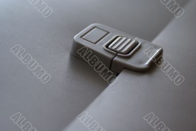 Dark-grey folder with a lock