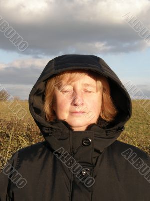 Woman in Winter Sun