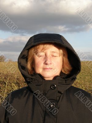 Woman in Winter Sun