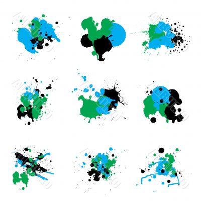 trio paint splat