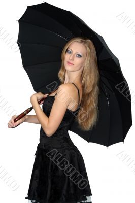 girl with umbrella