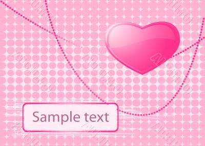 Card for St. Valentine`s day