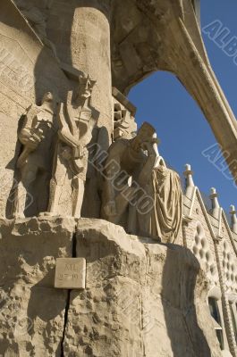Details of Sagrada Familia in Barcelona