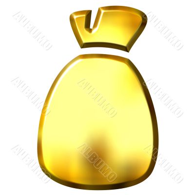 3D Golden Sack