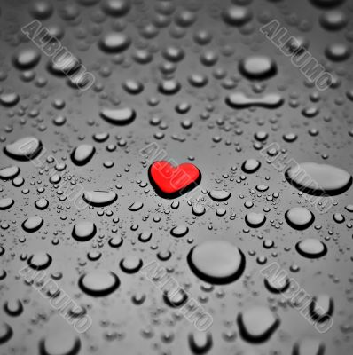 Heart as a rain drop