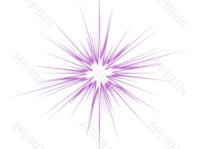 Violet star on a white background.