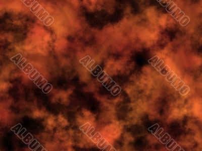 Golden star in space.