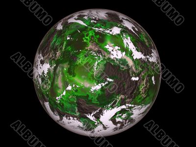 Green planet.