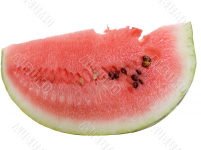 Appetizing slices of watermelon