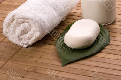 milk bath. white spa