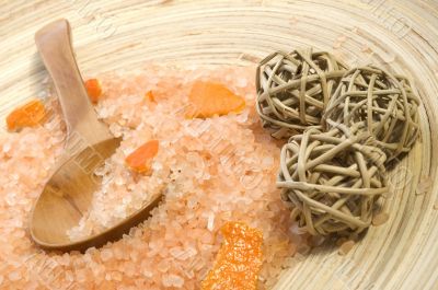 orange salt. sweet aroma bath