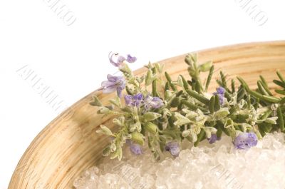 rosemary salt. aroma bath